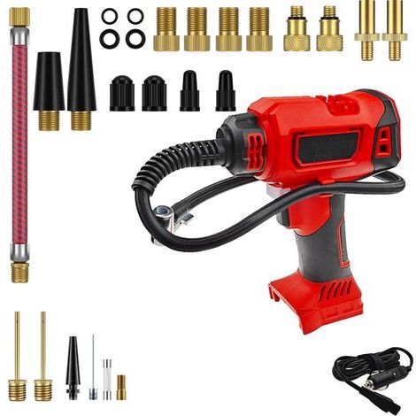 130-PSI-Kompressor für Milwaukee 18V-Akku, elektrische Luftpumpe für Autos mit LED-Digitalanzeige (1/5)