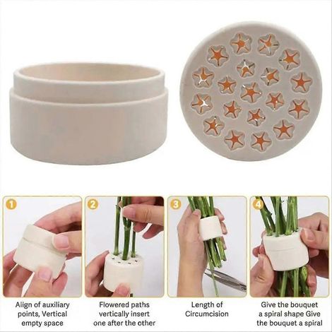 Support de tige florale en spirale fiable pour ikebana D (1/5)