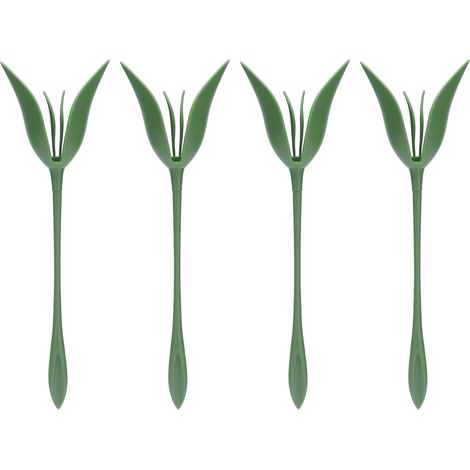 4 pièces Porte-serviettes en Plastique Forme Fleur pour Table Mariage Restaurant Hôtel Décor (1/5)