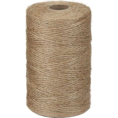 Ficelle de jute naturelle marron 100 m x 4 mm pour la création de tableaux de jardin avec des plantes (1/5)