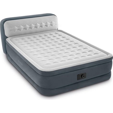 Trade Shop - Materasso Dura-beam Con Schienale Tecnologia Fiber Tech Pompa Incorporata Blu Navy - (1/4)
