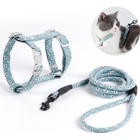 Laisse pour chat taille S - Vert clair (1/5)