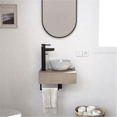 Lavabo da appoggio spesso SOHO + lavabo + specchio