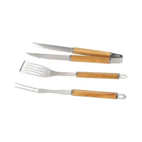 ANDREA HOUSE CC23120 Set 3 Utensilios Bbq Acacia 43Cm - ref: CC23120