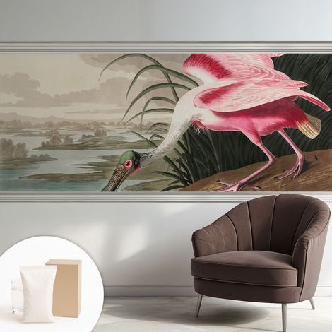 Carta Da Parati Con Design Moderno - Per Rinnovamento Rapido - Non-Woven - Per Interni Moderni Uccello esotico 250x104 cm (1/5)