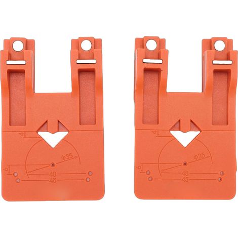 Lot de 2 plaques de fixation pour charnières : positionneur magnétique puissant et pliable, compatible avec la plupart des charnières de porte et des loquets de porte en bois (1/5)