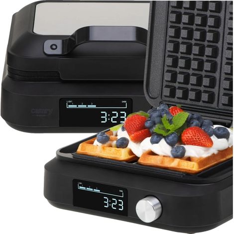 Gofrera, pantalla LED, niveles de tostado ajustables, UE (1/5)