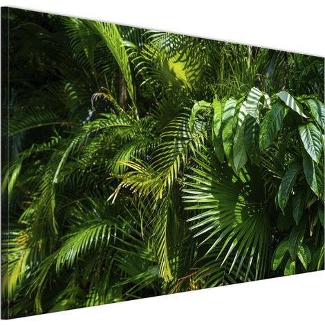 Tableau sur toile italienne 90 x 60 cm - style jungle - nature Tableau sur toile italienne 120 x 80 cm - style jungle - nature (1/5)
