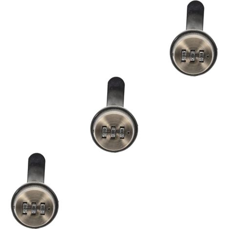 Cadenas à combinaison OSALADI 3 pièces pour armoires métalliques (1/5)