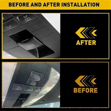 Cache-bouton de commande de toit ouvrant A20482013239051 pour Mercedes-Benz Classe CE W218 W204 W212 A207 (conduite à gauche), gris (1/5)