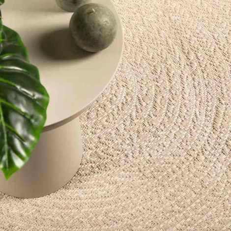 4010408 Tapis ZIZUR beige 140x200 cm aspect de jute intérieur extérieur (1/5)