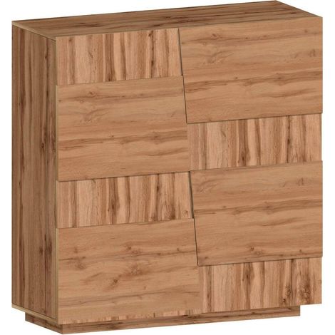 Dmora - Armoire polyvalente 2 portes Ddescigli, Armoire multifonctionnelle, Armoire 2 portes, 120x44h126 cm, Chêne (1/5)