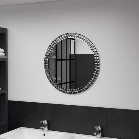 Miroir mural-Miroir suspendu 60 cm Verre trempé 765078 (1/5)