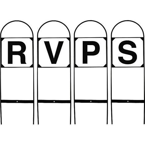 Set de 4 lettres en fer pour terrain de dressage