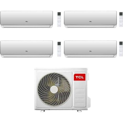 TCL Climatizzatore Condizionatore Inverter Quadri Split Elite F2 serie SN F2S0 9+9+9+12 BTU con MT4250 Wi-Fi R-32 Classe A++