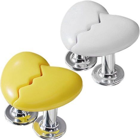 Pulsador de inodoro en forma de corazón, botón pulsador para inodoro, botones para cisterna de baño, decoración para baño (1/5)