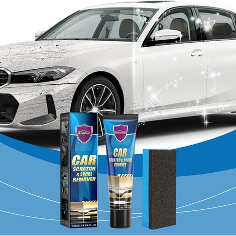 Car scratch care cream, car maintenance and refurbishment paint scratch, polishing, and paint repair cream (120ml + sponge box) (1/5)