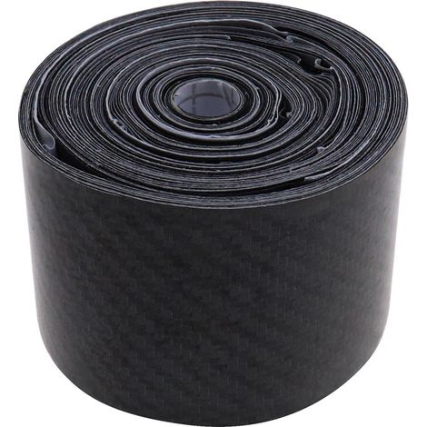 Bande de Protection de Seuil Voiture Anti-Rayures 5D Film d'enveloppe Fibre de Carbone Autocollant Pare-Chocs Décoration, 5cmx10m (1/5)