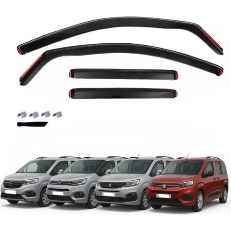 Комплект от 4бр. ветробрани за Citroen Berlingo, Peugeot Partner Rifter, Opel Combo, Fiat Doblo - 2024