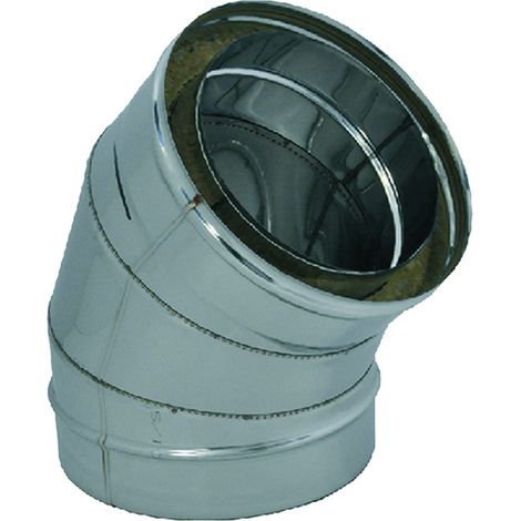 GOMITO DOPPIA PARETE A 45  °  EE ¸ cm 25/30  - KASART