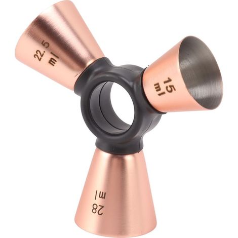 Jauge à vin ergonomique en acier inoxydable 304 avec finition cuivrée pour outils de mélange (1/5)