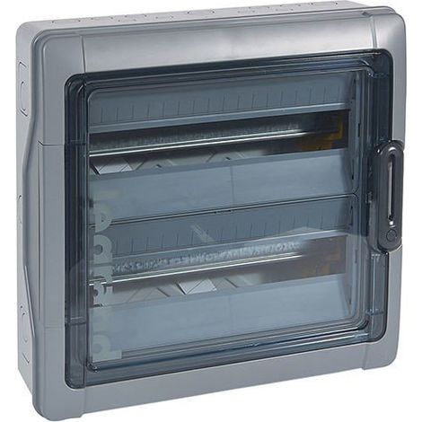 Caja modular estanca plexo³ IP 65 ik 09 2 filas de 18 módulos LEGRAND 601836
