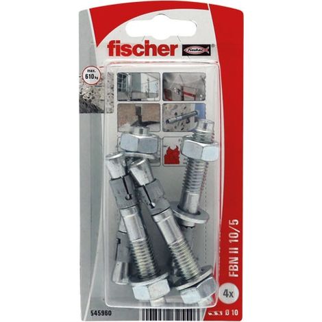 Goujons Fbn II 10/5-4k Blister à 10 - Fischer