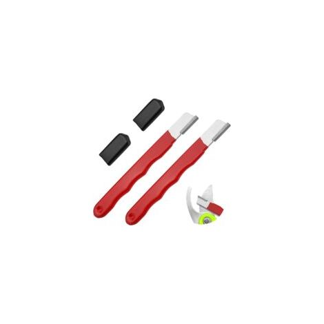 2er-Pack Taschenmesserschärfer, Premium-Gartenwerkzeugschärfer aus Wolframstahl, Mehrzweckschärfer für Gartenscheren, Beile, Sicheln, Zaunscheren – Crezuo