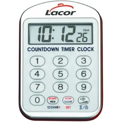 Küchenuhr lacor 60804 wasserdicht Alarm Countdown