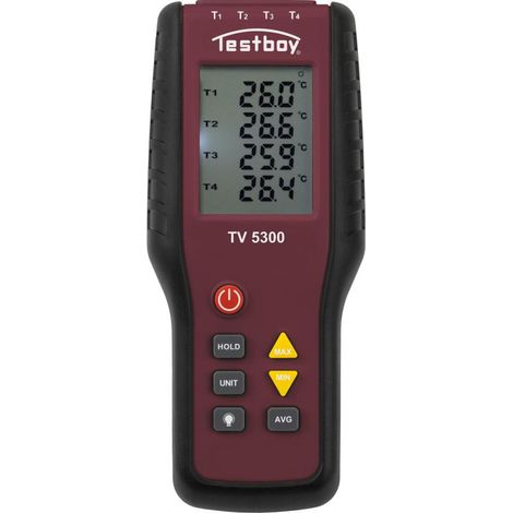 Thermomètre à quatre canaux Testboy TV 5300