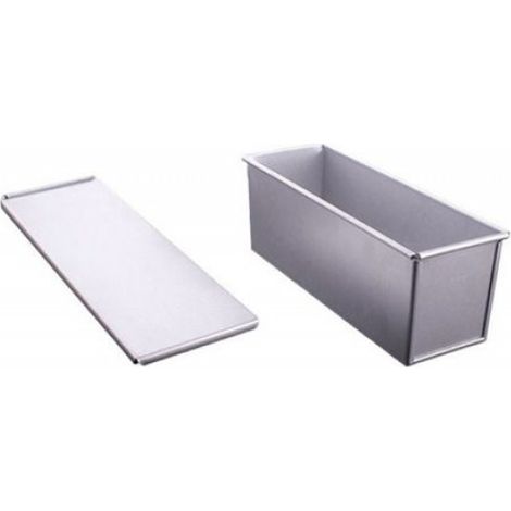 Moule à pain avec couvercle antiadhésif rectangulaire pour toast en alliage d'aluminium 6 tailles au choix pour la cuisson au fo (1/5)