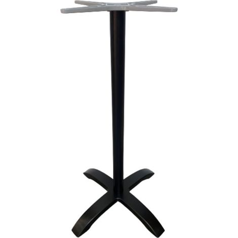 Pied mange debout PORTO Noir en aluminium pour intérieur et extérieur