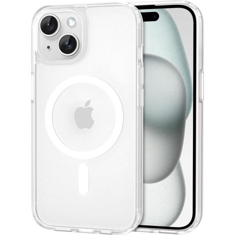 Handyhülle iPhone 15 Kameraschutz MagSafe iPhone 15 Matt Transparent (1/5)
