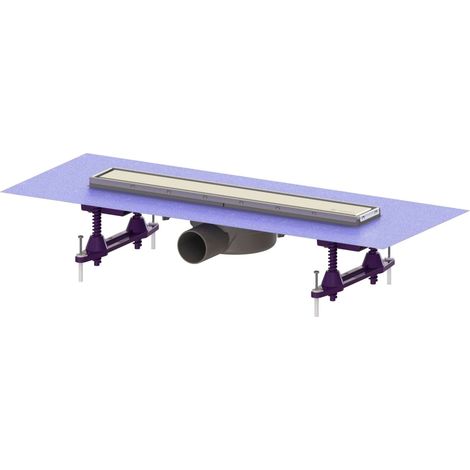 Kessel Linearis Compact - Canalina doccia 65 cm, con griglia, acciaio inox 45600.62M (1/2)