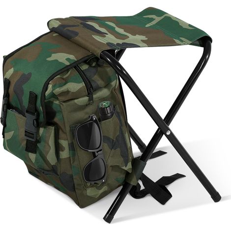 Sac à Dos Pliable Chaise de Camping avec Sac Tabouret de Camping Portable Sac à Dos Chaise Ultra légère Sac à Dos de pêche Pliable (1/4)