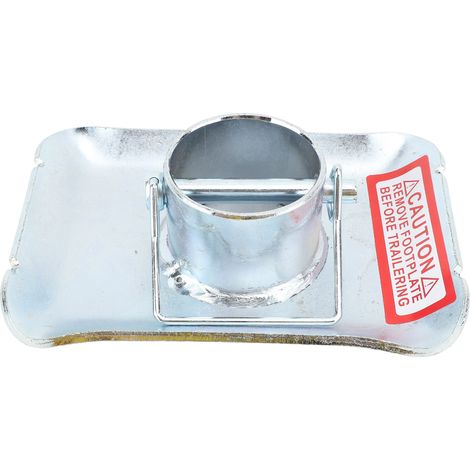 Pied de vérin pour remorque Acier galvanisé 2 pouces Support robuste 5000lbs avec goupille de sécurité (1/4)