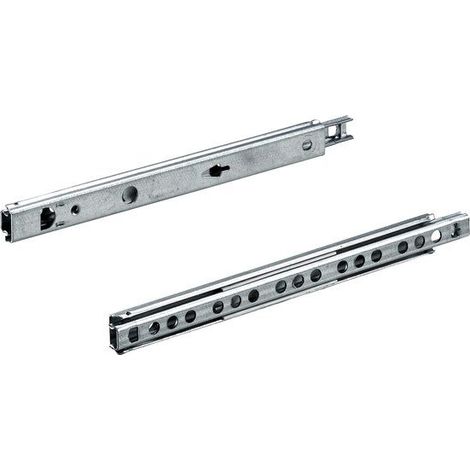 guías para cajones de extracción parcial 17 mm, HETTICH, 10 kg, L. 18,5/26 mm HETTICH