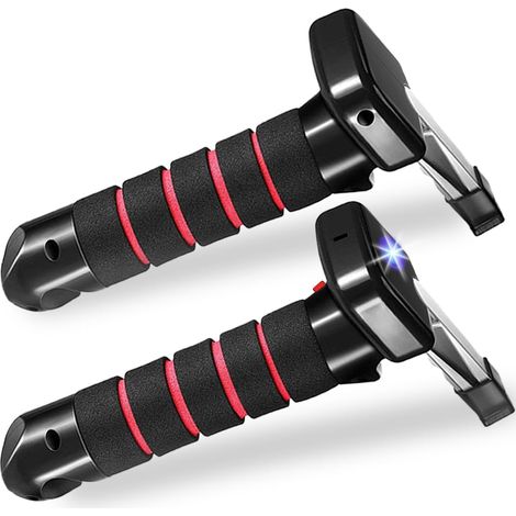 asas de asistencia para la entrada de aire del coche para personas mayores con linterna LED. Compatible con personas con discapacidad, embarazadas y obesas.