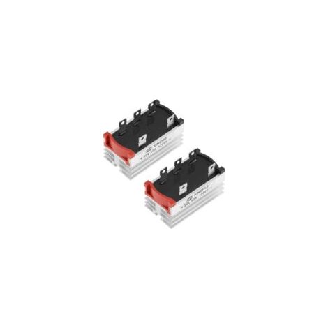 2 Stück Dreiphasen-Diodenbrückengleichrichter 50 Ampere 1200 V Aluminium Hochleistungs-Dreiphasen-Diodenbrückengleichrichter - Crezuo
