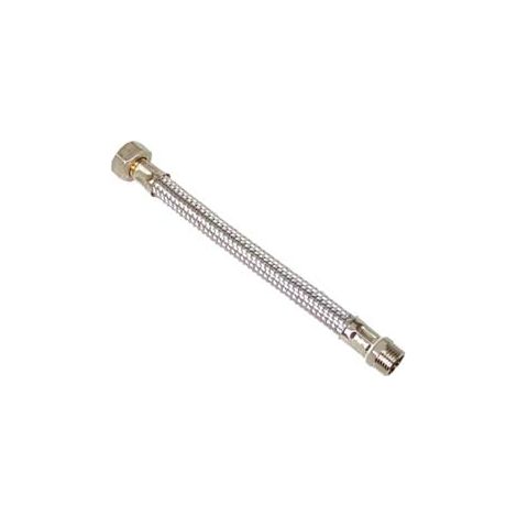 FLESSIBILE INOX DN8 M3/8 - F1/2- - M3/8 - F1/2 cm.50 - 10 pezzi AGLAIA