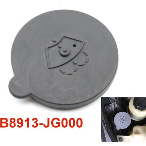 1x Bouchon Réservoir Lave-Glace Pièce Détachée Auto pour Nissan Sylphy Teana Tiida 350Z X-Trail - Remplacement B8913-JG000 - Gris