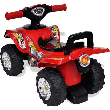 Quad à chevaucher enfant rouge avec son et lumière