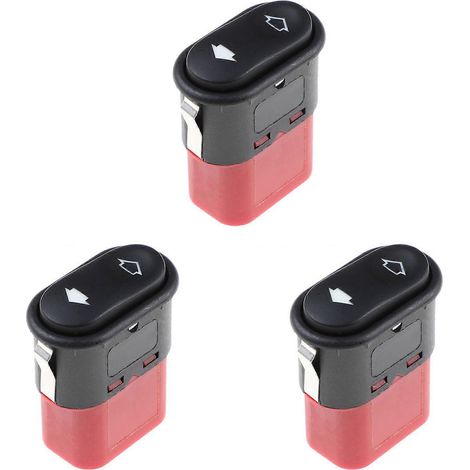3x kompatibel mit Ford Contour, Escort, Scorpio II und Mercury Mystique: Fensterheberschalter/-knopf 95BG-14529-AB (1/5)