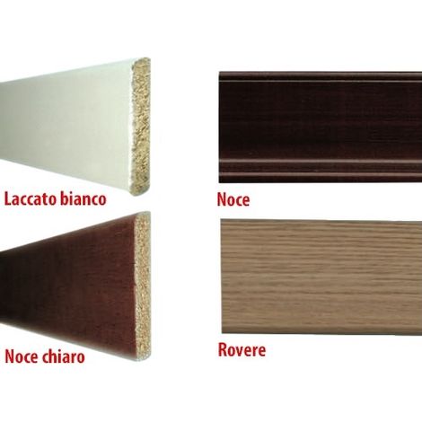 24 MT DI BATTISCOPA IN LEGNO LISCIO FINITURA TANGANIKA 70X8 MM (1/2)