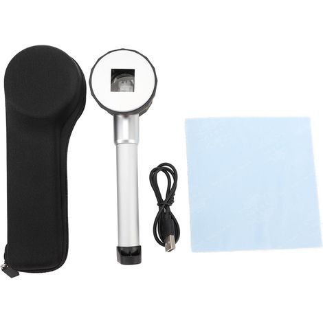 Loupe de Poche 45X Loupe en Verre Optique Loupe LED avec échelle de Mesure pour Observer Les Timbres des Plantes (1/5)