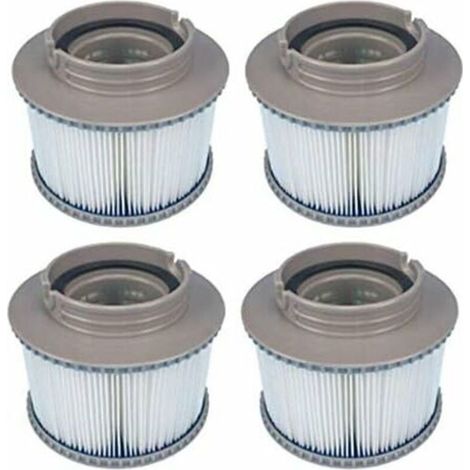 4er-Set Ersatzfilter für MSPA FD2089, Filterpatronenpumpe, passend für alle aktuellen MSPA-Whirlpools – Crezuo