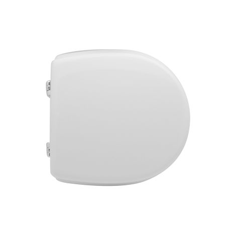 Abattant WC pour vase Faleri F30 35-37 x 35,5 cm abattant WC blanc avec charnie'res re'glables et sie'ge en fonte de bois
