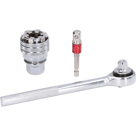 Clé à douille universelle réglable 10-19 mm en acier au chrome-vanadium pour le bricolage (1/5)