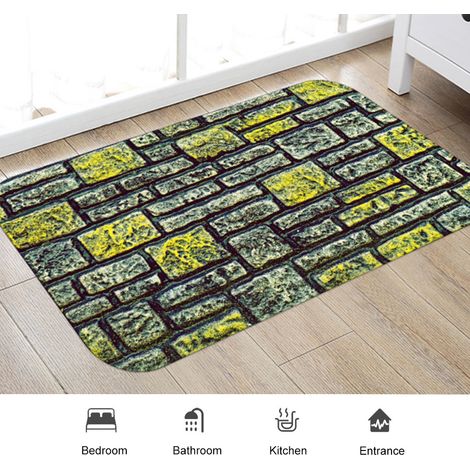 Tapis antidérapant Paillasson Moquette Cuisine Salon Chambre Déco 50x80cm (1/4)