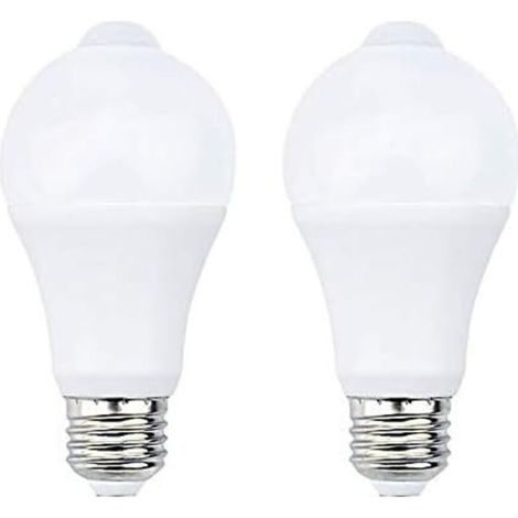 12W E27 PIR Infrarouge Ampoule LED avec Détecteur de Mouvement ON/OFF Automatiquement A60 220V 1200lm équivalent 120W Halogène pour Escalier Couloir (1/5)